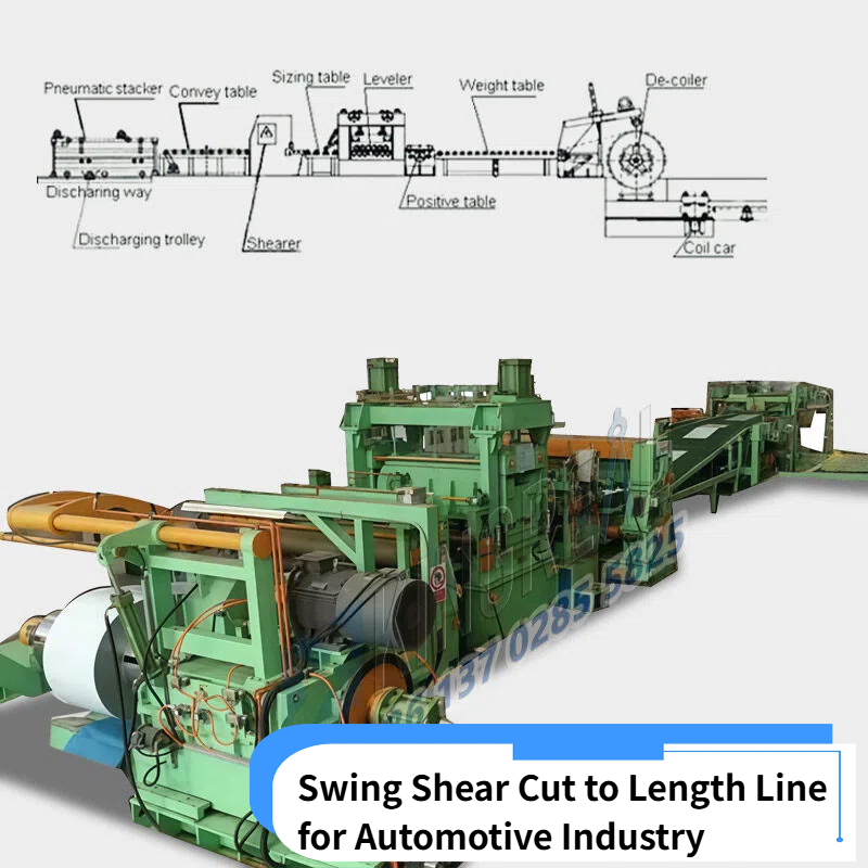 Swing Shear Cut to Length Line pro automobilový průmysl