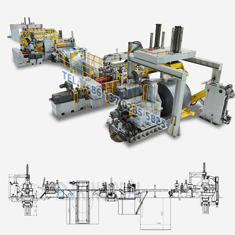 Slitter Rewinding Stroj pro nerezovou ocel